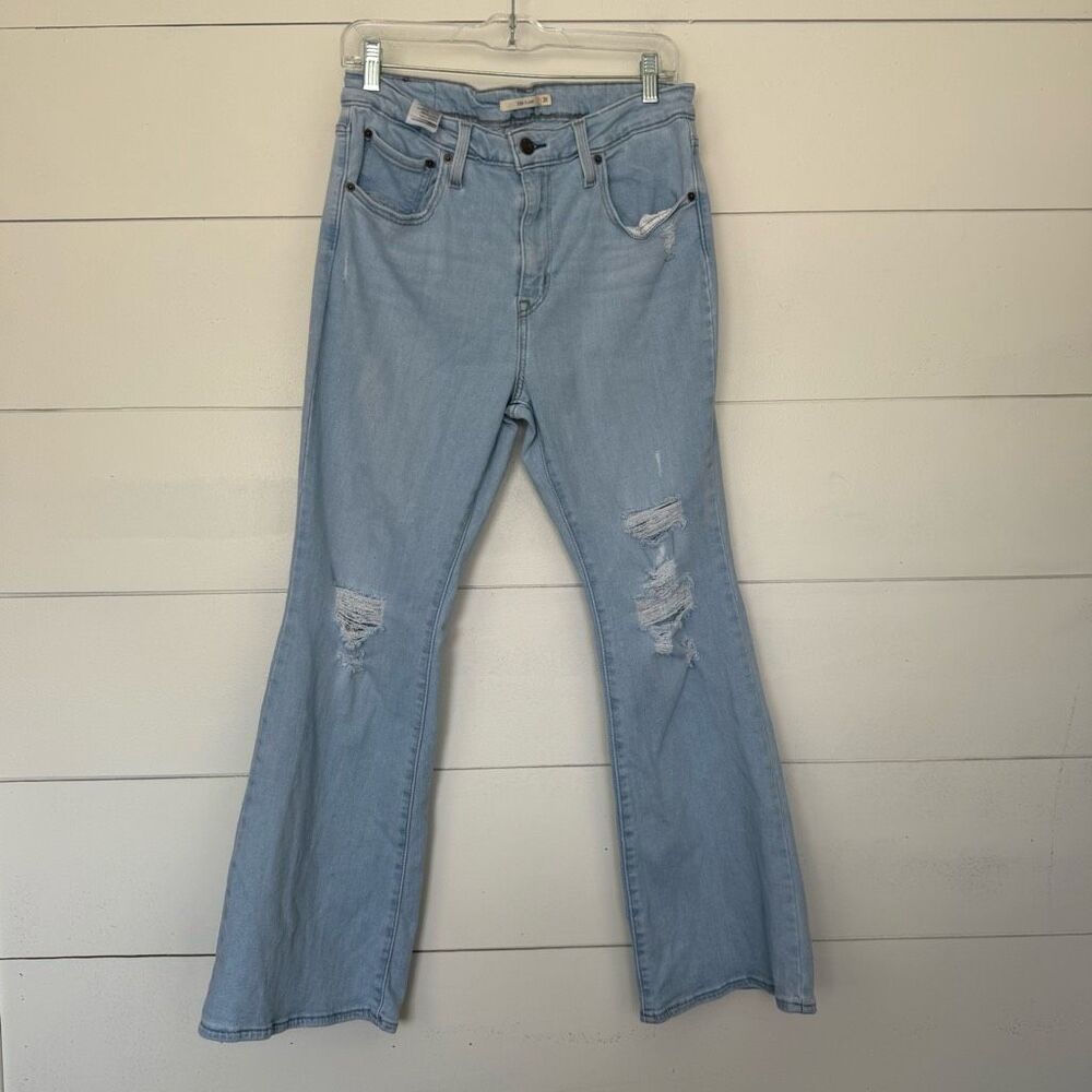 Levi’s Women’s 31 726 Flare Distressed Stretchy Jeans